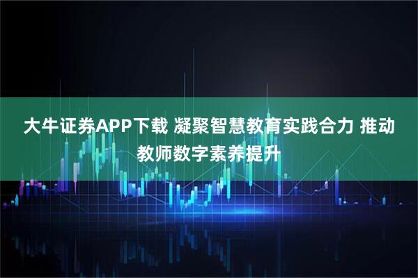 大牛证券APP下载 凝聚智慧教育实践合力 推动教师数字素养提升