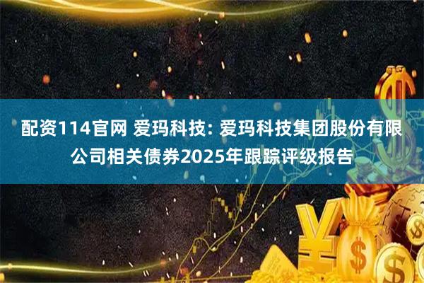 配资114官网 爱玛科技: 爱玛科技集团股份有限公司相关债券2025年跟踪评级报告