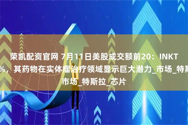 荣凯配资官网 7月11日美股成交额前20：INKT飙升730%，其药物在实体瘤治疗领域显示巨大潜力_市场_特斯拉_芯片