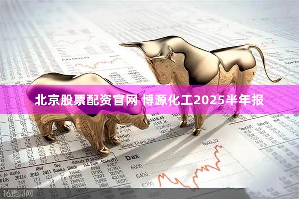 北京股票配资官网 博源化工2025半年报