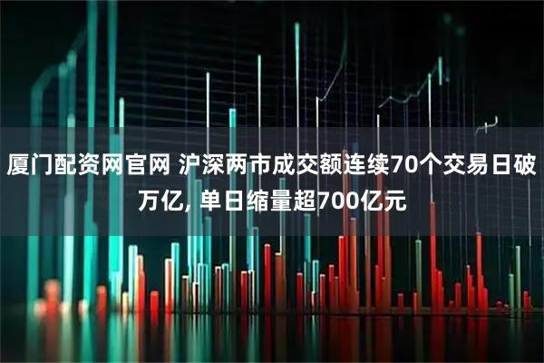 厦门配资网官网 沪深两市成交额连续70个交易日破万亿, 单日缩量超700亿元