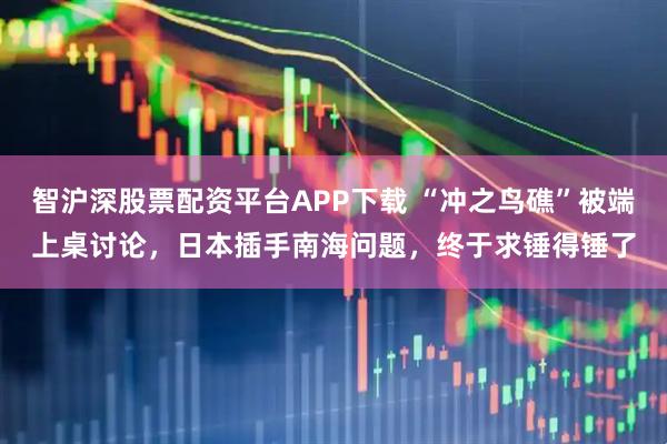 智沪深股票配资平台APP下载 “冲之鸟礁”被端上桌讨论，日本插手南海问题，终于求锤得锤了
